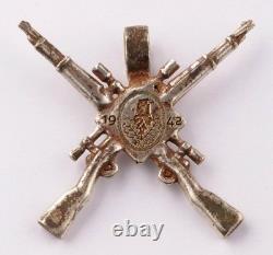 Bague de sniper allemand de la WWII Pendentif Allemagne Armée Wehrmacht Fusil de sniper Choc