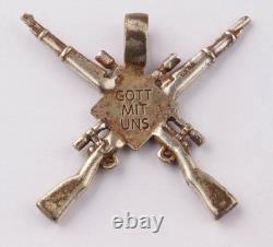 Bague de sniper allemand de la WWII Pendentif Allemagne Armée Wehrmacht Fusil de sniper Choc