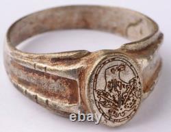 Bague de sniper allemand de la WWII Pendentif Allemagne Armée Wehrmacht Fusil de sniper Choc