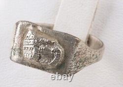 Bague de tankman de la Seconde Guerre mondiale allemande de l'armée blindée de la WEHRMACHT allemande MILITAIRE