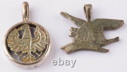 Bague sigillaire de l'armée avec aigle allemand en argent, pendentif Tirol pendant la Seconde Guerre mondiale, taille 11.5.