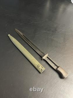Baïonnette allemande K98 de la Seconde Guerre mondiale, S/175 G 1935 9042 f 288 a, fourreau de guerre de l'armée