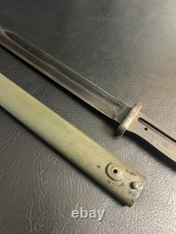 Baïonnette allemande K98 de la Seconde Guerre mondiale, S/175 G 1935 9042 f 288 a, fourreau de guerre de l'armée
