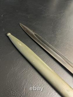 Baïonnette allemande K98 de la Seconde Guerre mondiale, S/175 G 1935 9042 f 288 a, fourreau de guerre de l'armée