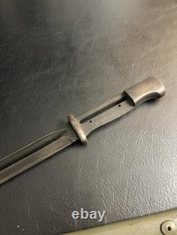 Baïonnette allemande K98 de la Seconde Guerre mondiale, S/175 G 1935 9042 f 288 a, fourreau de guerre de l'armée