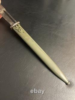 Baïonnette allemande K98 de la Seconde Guerre mondiale, S/175 G 1935 9042 f 288 a, fourreau de guerre de l'armée