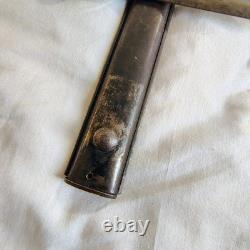Baïonnette de combat K98 Mauser de l’armée allemande de la Seconde Guerre mondiale avec fourreau à anneau de bouche, patine de la Seconde Guerre mondiale