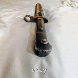 Baïonnette de combat K98 Mauser de l’armée allemande de la Seconde Guerre mondiale avec fourreau à anneau de bouche, patine de la Seconde Guerre mondiale