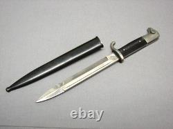 Baïonnette de parade Ksg98 de l'armée allemande de la Seconde Guerre mondiale avec fourreau - originale