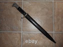Baïonnette de parade allemande 98k Mauser de la Seconde Guerre mondiale avec fourreau vintage