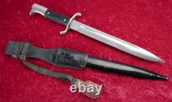 Baïonnette de pompier allemande de la WWII, lame de police de feu, couteau de l'armée américaine de la WWII, Polizei