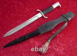 Baïonnette de pompier allemande de la WWII, lame de police de feu, couteau de l'armée américaine de la WWII, Polizei