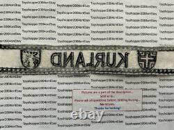 Bande de poignet de vétéran de la Bundeswehr allemande de la Seconde Guerre mondiale 1957 Kurland avec sac