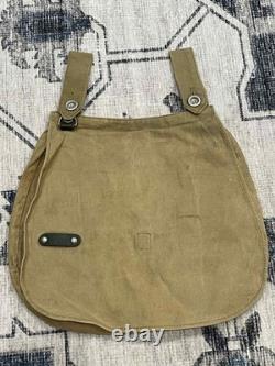 Bandeau original de la Seconde Guerre mondiale WWII sac à pain de l'armée allemande couleur kaki tropicale.