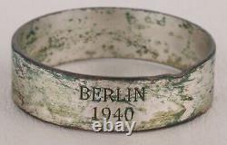 Berlin 1940 Ww2 Ring Allemand Wwii Jewelry Du Soldat Allemagne Armée Militaire Europe