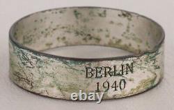 Berlin 1940 Ww2 Ring Allemand Wwii Jewelry Du Soldat Allemagne Armée Militaire Europe