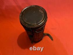 Boîte de canister de masque à gaz allemand de la Seconde Guerre mondiale, militaire original 1943, armée originale