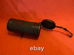 Boîte de canister de masque à gaz allemand de la Seconde Guerre mondiale, militaire original 1943, armée originale