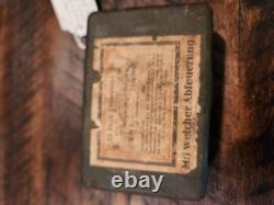 Boîte de fusible de grenade BRENNZUNDER 24 de l'armée allemande de la Seconde Guerre mondiale. Collection historique de la Seconde Guerre mondiale.