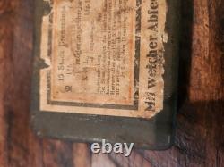 Boîte de fusible de grenade BRENNZUNDER 24 de l'armée allemande de la Seconde Guerre mondiale. Collection historique de la Seconde Guerre mondiale.