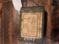 Boîte de fusible de grenade BRENNZUNDER 24 de l'armée allemande de la Seconde Guerre mondiale. Collection historique de la Seconde Guerre mondiale.