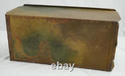 Boîte de munitions en acier camouflée Wehrmacht allemande de la Seconde Guerre mondiale Flak 88 Heer Luftwaffe Armée