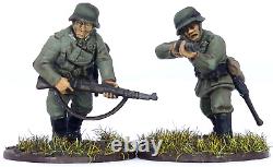 Bolt Action 28mm Infanterie de l'Armée Allemande de la Seconde Guerre Mondiale (10 Modèles Peints)