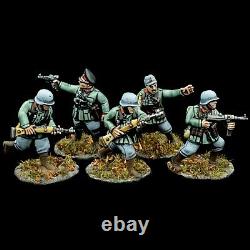 Bolt Action Axis Wwii Jeu De Guerre De 28mm Armée Allemande Elite Infantry Painted Squad