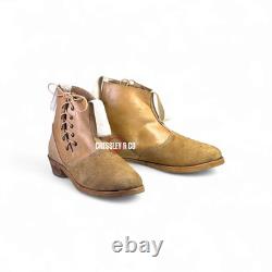 Bottes basses à lacets latéraux M1893 allemandes de la WW1, reproduction de la botte de l'armée impériale, fabriquées sur mesure