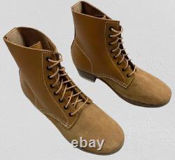 Bottes basses en cuir de combat allemandes M43 M1943 de la Seconde Guerre mondiale