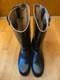 Bottes D&rsquo;arm&eacute;e Allemandes Style Seconde Guerre Mondiale Knobelbecher En Cuir Noir Semelles Us 10 Eur 43
