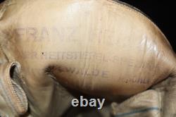 Bottes d’équitation en cuir noir pour officiers de la Wehrmacht de l’armée allemande de la Seconde Guerre mondiale, grande taille, souples
