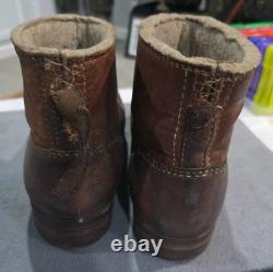 Bottes d’hiver raccourcies de sentinelle de l’armée allemande de la Seconde Guerre mondiale, Wehrmacht, marquées du fabricant, d’origine