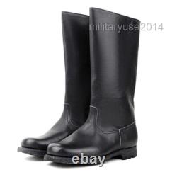 Bottes de combat d’officier de l’armée allemande de la Seconde Guerre mondiale en cuir, en tailles 35 à 14