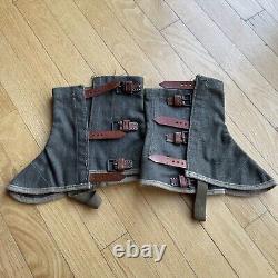 Bottes de légionnaires de montagne de l'Armée allemande Wehrmacht de la Seconde Guerre mondiale Gaiters Gebirgs