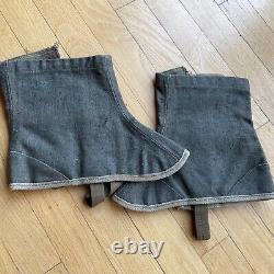 Bottes de légionnaires de montagne de l'Armée allemande Wehrmacht de la Seconde Guerre mondiale Gaiters Gebirgs