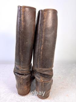 Bottes de marche originales de l'armée allemande de la Seconde Guerre mondiale avec semelles à clous, taille 11