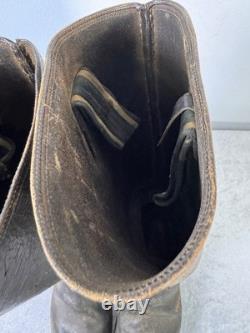 Bottes de marche originales de l'armée allemande de la Seconde Guerre mondiale avec semelles à clous, taille 11