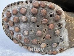 Bottes de marche originales de l'armée allemande de la Seconde Guerre mondiale avec semelles à clous, taille 11