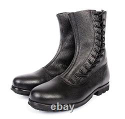 Bottes de parachutiste allemandes de la Seconde Guerre mondiale en cuir noir sur mesure, à lacets, Fallschirmjäger