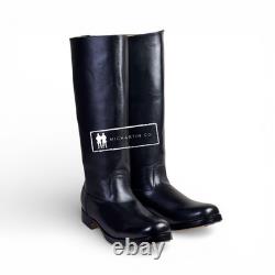 Bottes en cuir d’officier allemand de la Seconde Guerre mondiale, reproduction de bottes d’équitation Offizierstiefel, toutes tailles