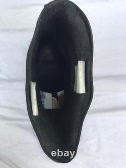 Bottes en cuir de l'armée allemande de la Seconde Guerre mondiale (avec plaque de talon)