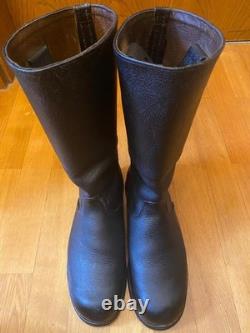 Bottes en cuir style armée allemande de la Seconde Guerre mondiale Knobelbecher semelles en cuir US 11 EUR 44 UK 10