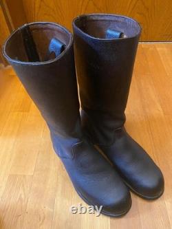 Bottes en cuir style armée allemande de la Seconde Guerre mondiale Knobelbecher semelles en cuir US 11 EUR 44 UK 10