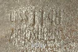 Boucle de ceinture à boutonnière granuleux de l'EM/NCO de l'armée Heer allemande originale de la Seconde Guerre mondiale 1938 Berg Nolte Ludens