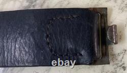 Boucle de ceinture à boutonnière granuleux de l'EM/NCO de l'armée Heer allemande originale de la Seconde Guerre mondiale 1938 Berg Nolte Ludens