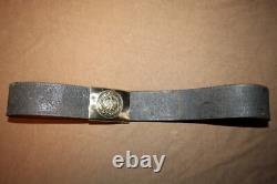 Boucle de ceinture originale rare de l'armée allemande Reichswehr pré-2e guerre mondiale (1919-1936) avec ceinture en cuir