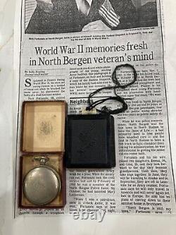 Boussole d'officier allemand de la Seconde Guerre mondiale et boussole de l'armée américaine avec l'histoire du propriétaire.