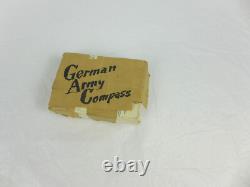 Boussole militaire allemande vintage Busch Rathenow d'après-guerre 1945