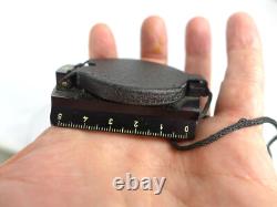 Boussole militaire allemande vintage Busch Rathenow d'après-guerre 1945